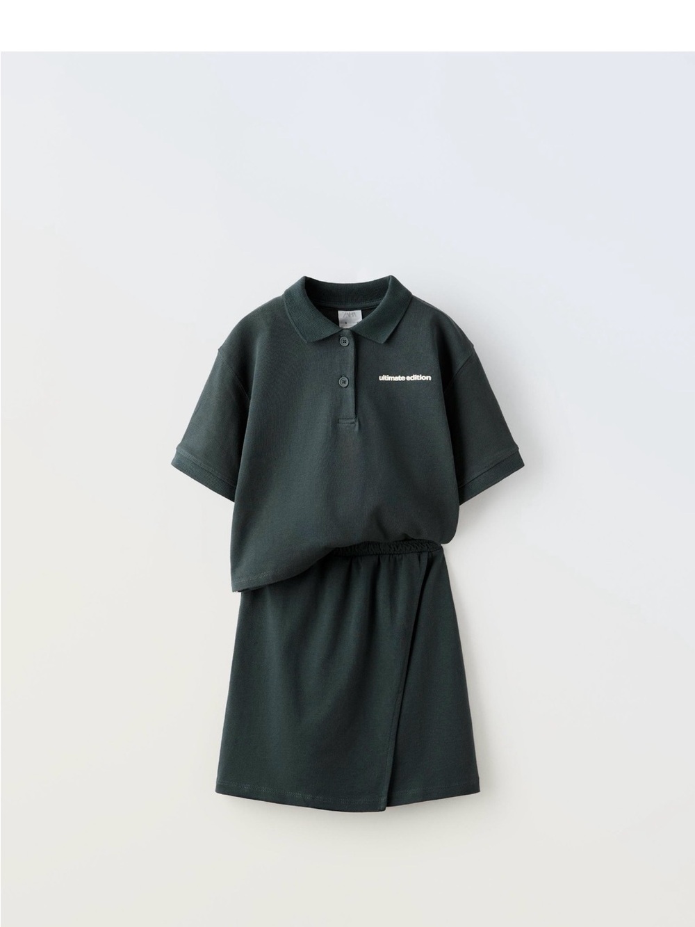 Zara Polo Top & Skirt Set size 9